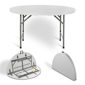 China Outdoor 10 Seater Round Folding Tables That Seat 10 Foldable Banquet Table on sale