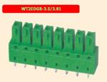 Spring Type Pluggable Terminal Block 3.5 / 3.81 Mm Pitch Connector