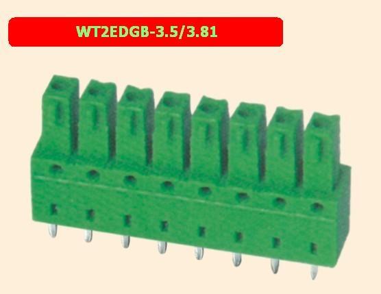 Quality Spring Type Pluggable Terminal Block 3.5 / 3.81 Mm Pitch Connector for sale
