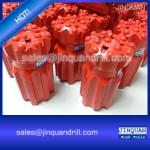T38 3" threaded button bits 76mm retrac drop center spherical buttons