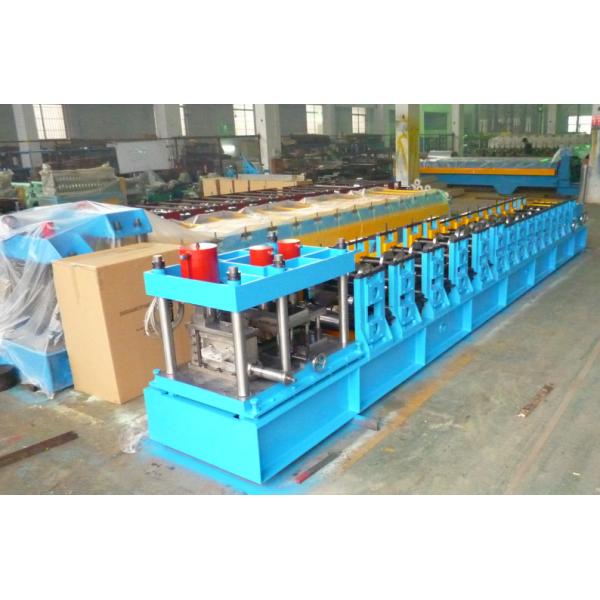 C Z Purlin Cold Roll Forming Machine 15KW By Chain Transmission