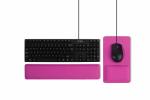 Ergonomic design cooling gel-infused memory foam wrist rest for the full size