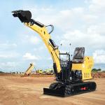 Customized Yellow Mini Excavator Machine 800kg With Changchai Engine