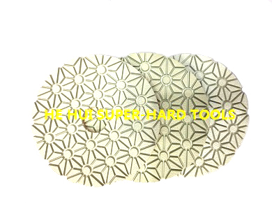 Universal Diamond Resin Polishing Pads , 3 - Step Diamond Hand Pads For Stone