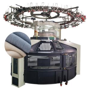 Buy cheap Double Jersey Open Width Round Machine Knit Weave Plaid With Take Down System product