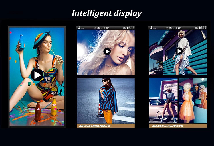 Touch Screen Floor Standing LCD Advertising Player 55" Standalone Digital Signage