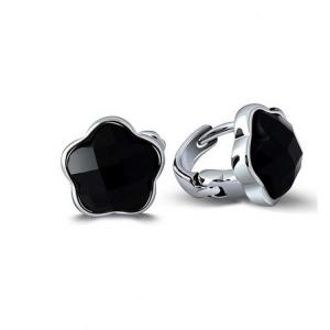 Buy cheap 925 Sterling Silver Star Black Onyx Stud Earrings (XH03125W) product