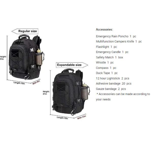 Portable Backpack First Aid Kit Medical Tactical Set For Outdoor