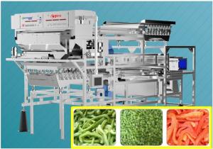 Buy cheap Soft Landing Frozen Chili Sorting Machine / Granules Color Sorter Lower Damage product