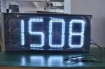 Outdoor 12 Inch LED Time And Temperature Display RF Remote Control