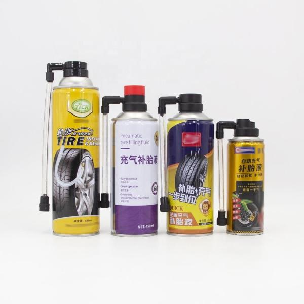 Quality Anti Puncture Aerosol Spray Cap Tyre Sealat Inflator For Fixing Punctures for sale