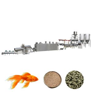 CE Floating Fish Feed Processing Line Extruder Machine 250kg/H