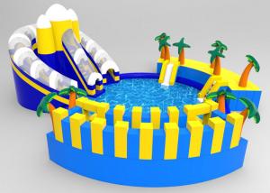 Buy cheap Commercial PVC Blue Coconut Tree Inflatable Floating Water Park For Children product
