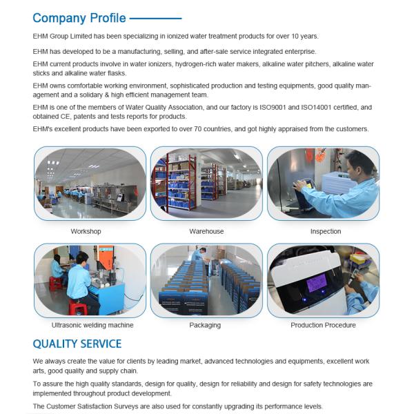 Water Ionizer & Purifier Machine PH 3-11 Alkaline Acid / 7 Water Settings up to / Auto-Cleaning-LCD Touch Water Filter