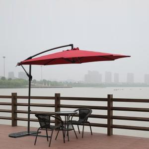 China Big Luxury Square Cantilever Patio Umbrellas , Sun Garden Umbrella Parasols on sale