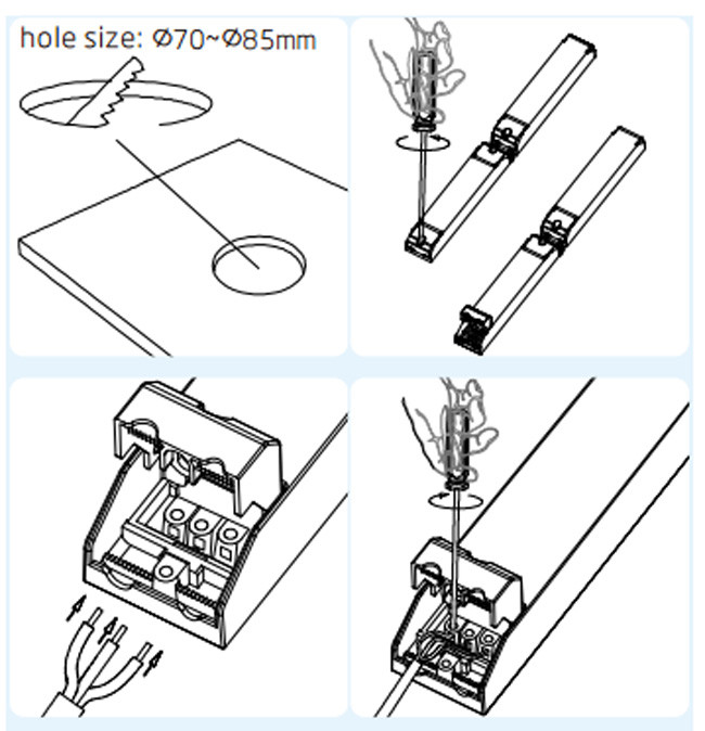 High Performance LED Emergency Lights With Fireproof Plastics 240lm 4000K
