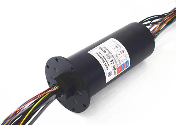 Quality 100M Gigabit Ethernet Slip Rings EM EG Multi Channel Flage Fix Low Fluctuation for sale