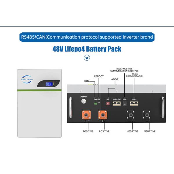 Wall Mounted Lifepo4 Home Solar Battery 48V 100Ah 200Ah 400Ah 5Kwh 10kwh 20kw Powerwall