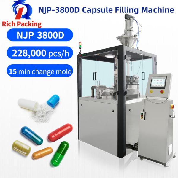 Quality Efficient Automatic Capsule Filler , 3800 Pcs / Min Pill Capsule Machine for sale