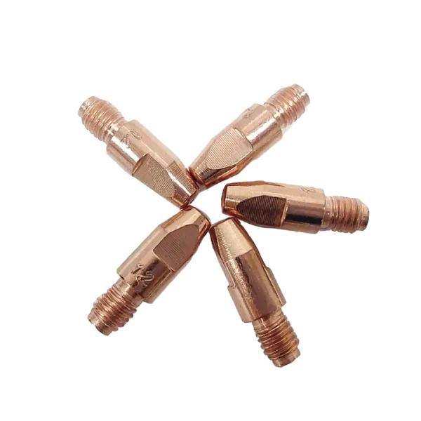 Metal MIG Torch Contact Tip for UPPERWELD M6 28mm CRZR Material Welding Consumables