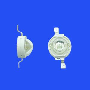 480nm - 485nm Clear Lens Convex Head 120 Deg 3W Blue Color High Power LED Diode For Various Lighting