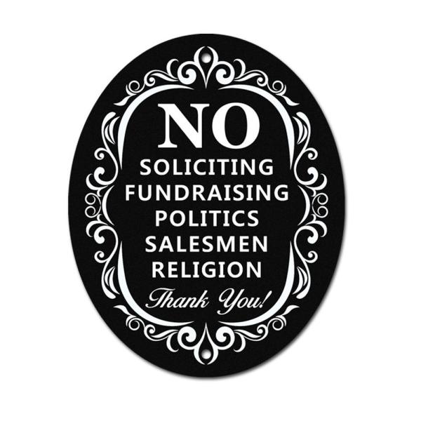 Quality ISO9001 No Soliciting Custom Reflective Sign Board For Home Safety for sale