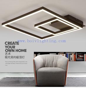 Square/Rectangle Shape Chandelier Ceiling Lamp Modern Minimalist LED Decorative Indoor Lighting