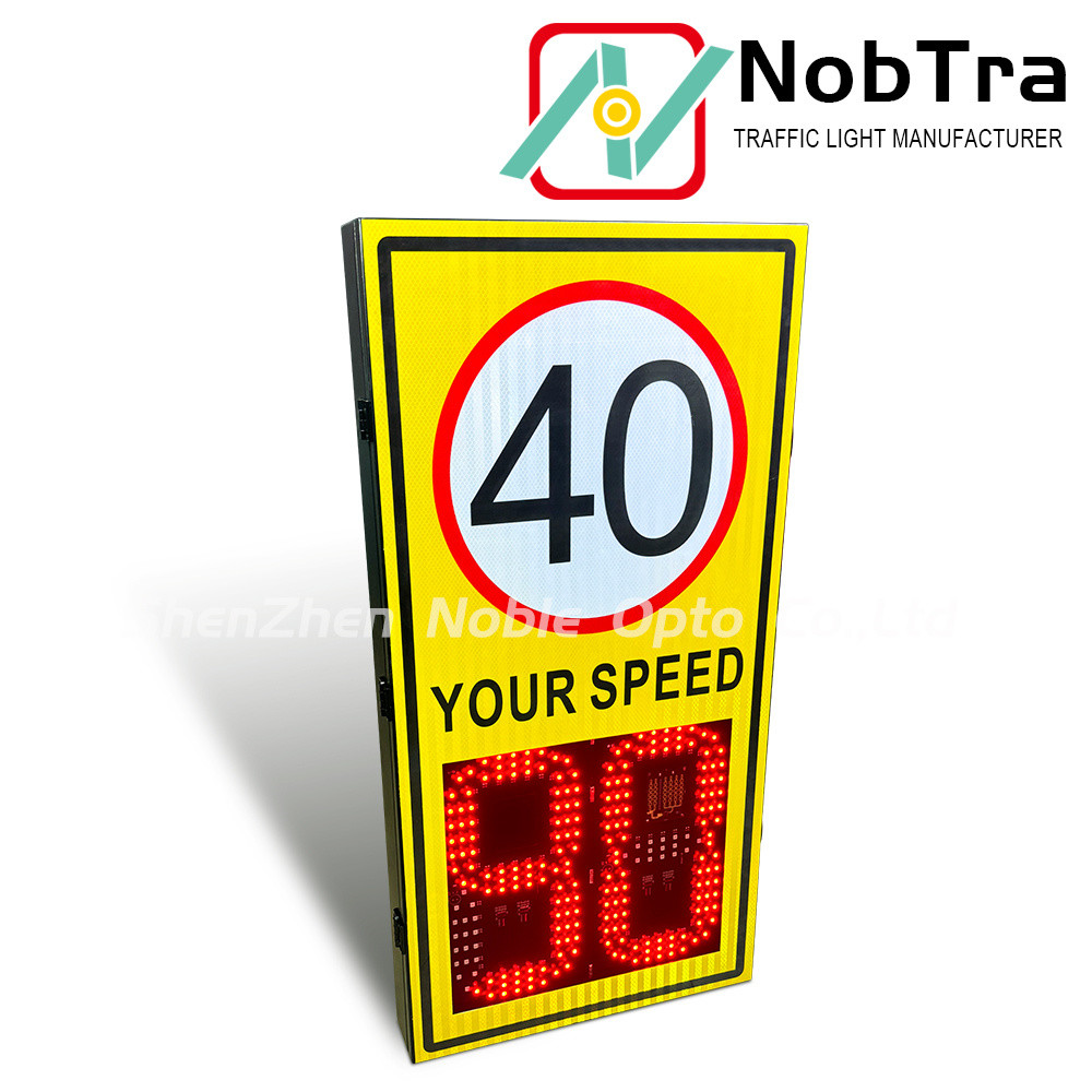 Power Source 220VAC Digital Speed Limit Signs Traffic Sign Temperature Range -40°C To 60°C Suitable for Various Road Conditions