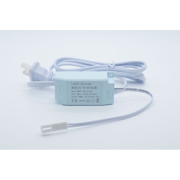 Strip 12V DC LED Power Supply Constant Voltage 12 Watt Polycarbonate plastic