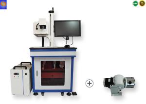 Test Stick Code Logo Numbers Marking UV Fiber Laser , Laser Coding Machine