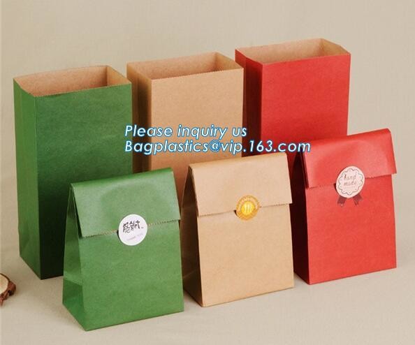 Custom Printing Recycled Brown Kraft Paper Bags,Custom Printed Factory Glassine Paper Bread Small Brown Bag, bagease