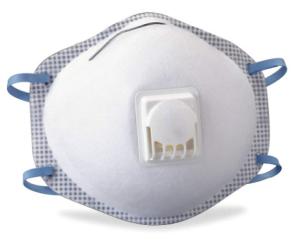 China High Filtration Efficiency Disposable Respirator Mask With Breathing Valve on sale