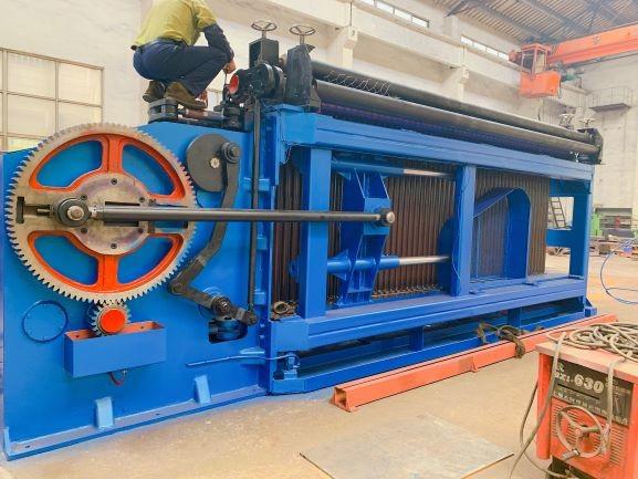 Quality Automatic PLC Heavy Duty Wire Netting 22kw Gabion Mesh Making Machine 195m/h for sale