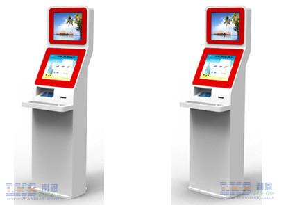 Quality 17inch Touch Screen Dual Screen LCD Monitor Self Service Information Kiosk for sale