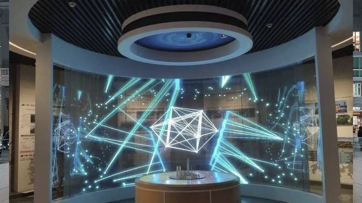 High Brightness LED Flexible Screen Holographic Display P10 with 160° H /160° V Viewing Angle and 2500-5000 Nits