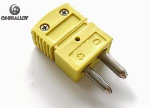 China Thermocouple Type K Middle Size Connector Round Chromel Alumel Pin Thermometer Plug ANSI on sale