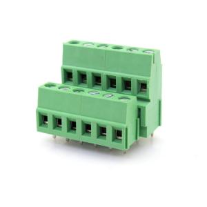 China 5.08mm / 0.2 Dual Row PCB Mount Screw Terminal Block Connector on sale