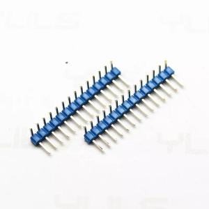 China Customizable Gold Single Row Pin Header , Spacing 2.0mm Right Angle PIN Header on sale