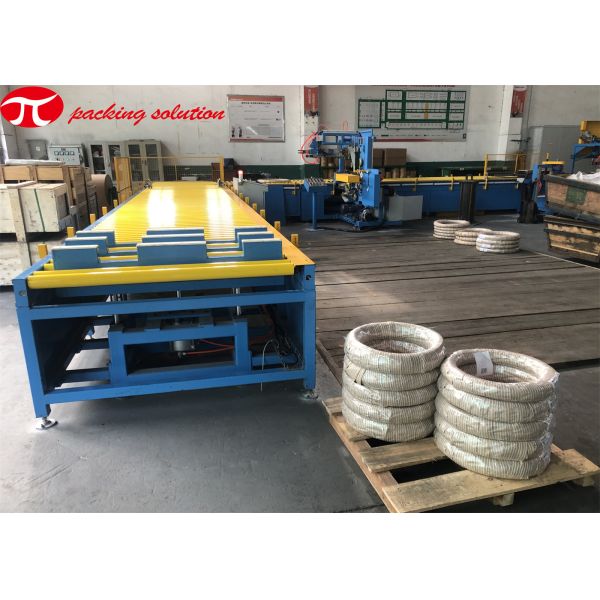 Horizontal Copper Wire Wrapping Machine With Slope Loading And Double Station