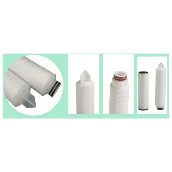 500L/Hour PP Pleated Filter Cartridge 0.1um for Electronics Industry Filtration Needs