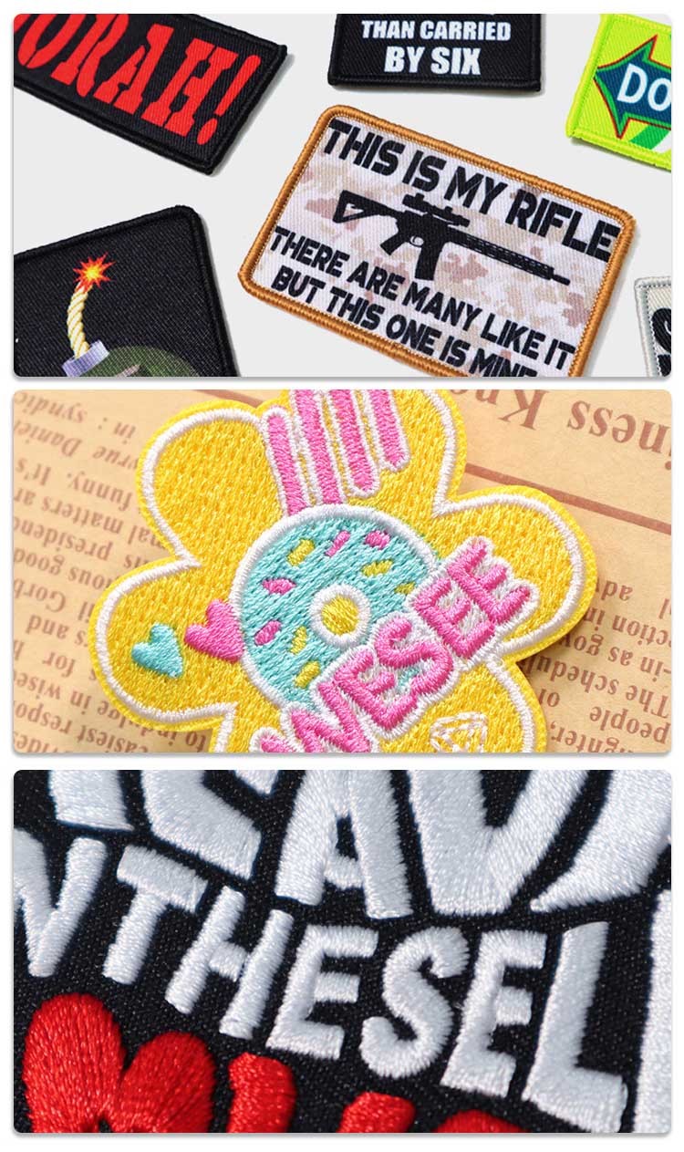 Souvenir Sports Badge Embroidery , 3.5'' Height Iron On Patches For Beanies
