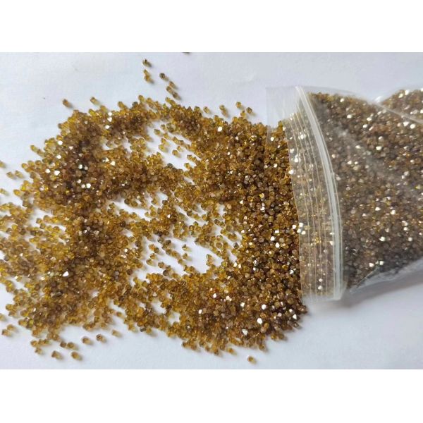 octahedron rough diamonds hpht yellow industry diamond sharp point MCD