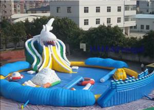 China Giant Inflatable Water Slide With Pools Swimming Ball Toys Pools Inflatable Water Park With Pool on sale