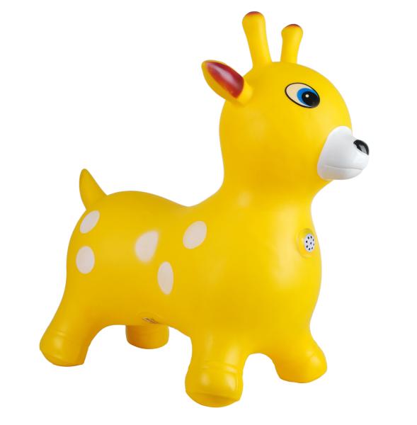 Quality Inflatable 6 Inch Bouncy Giraffe Hopper Animals Anti Slipping for sale