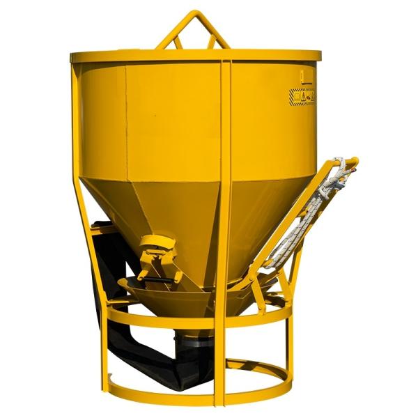 Quality 1000L 1m3 Concrete Skip 2m3 Concrete Column Skip With Rubber Hose for sale