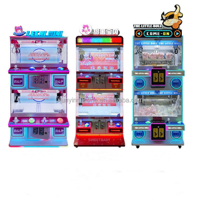 EU/US/UK/AU Plug Coin Operated Arcade Machine Toy Claw Crane Machine with Picture