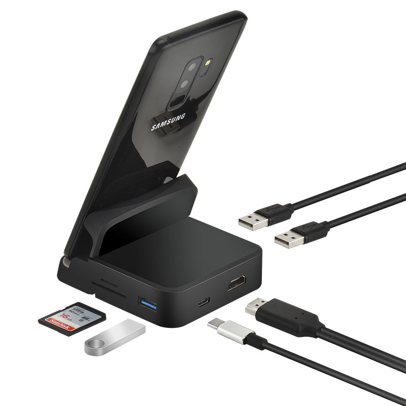 5Gbps Data Transfer Type C Usb Hub Adapter Multi Port Hub For Laptop Phone Holder