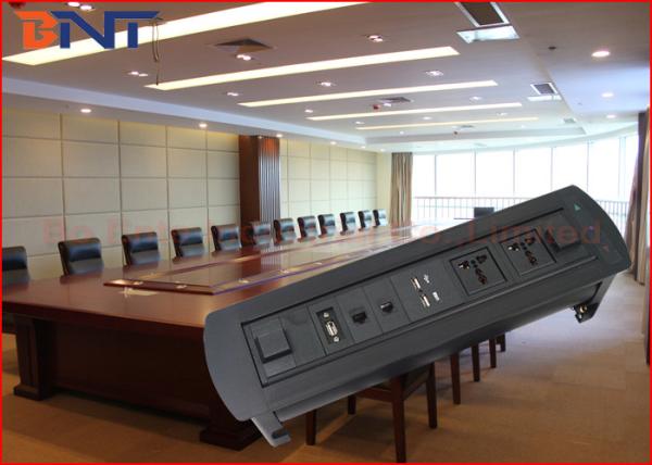 Quality Multi - Function Conference Table Outlet With 2 USB Power Charger for sale