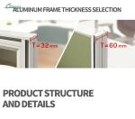 Silver Display Unit Separation Work Areas with Adjustable Height Performance