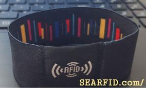 China RFID Nylon knit Wristband, Fabric Elasticity Stretch Wristband on sale